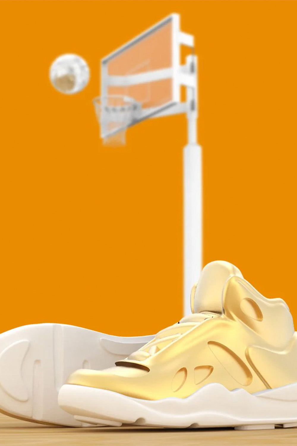 Basketbol Ayakkabısı Anahtarlık Gold - 3