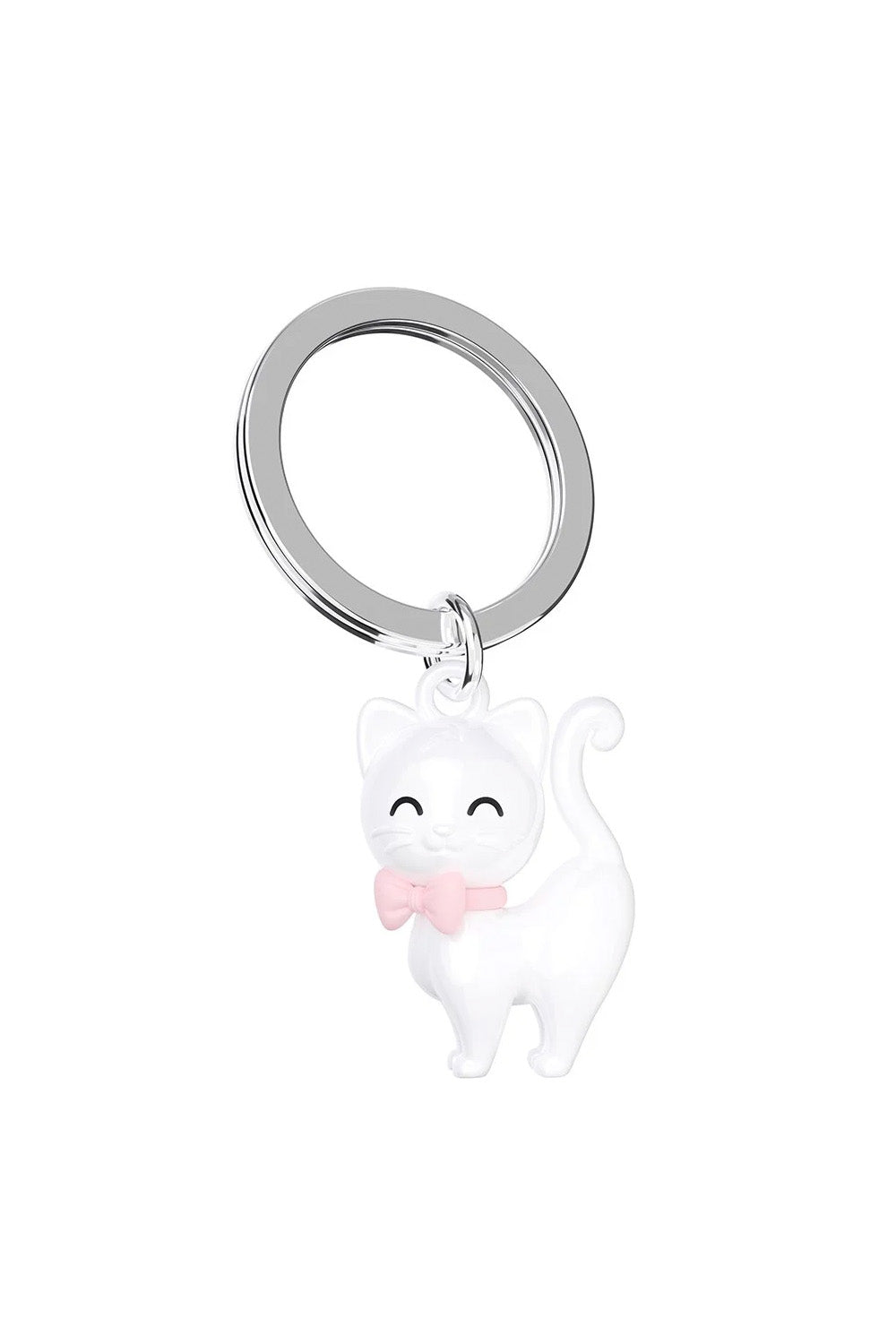 Beyaz Kedi Anahtarlık - 2