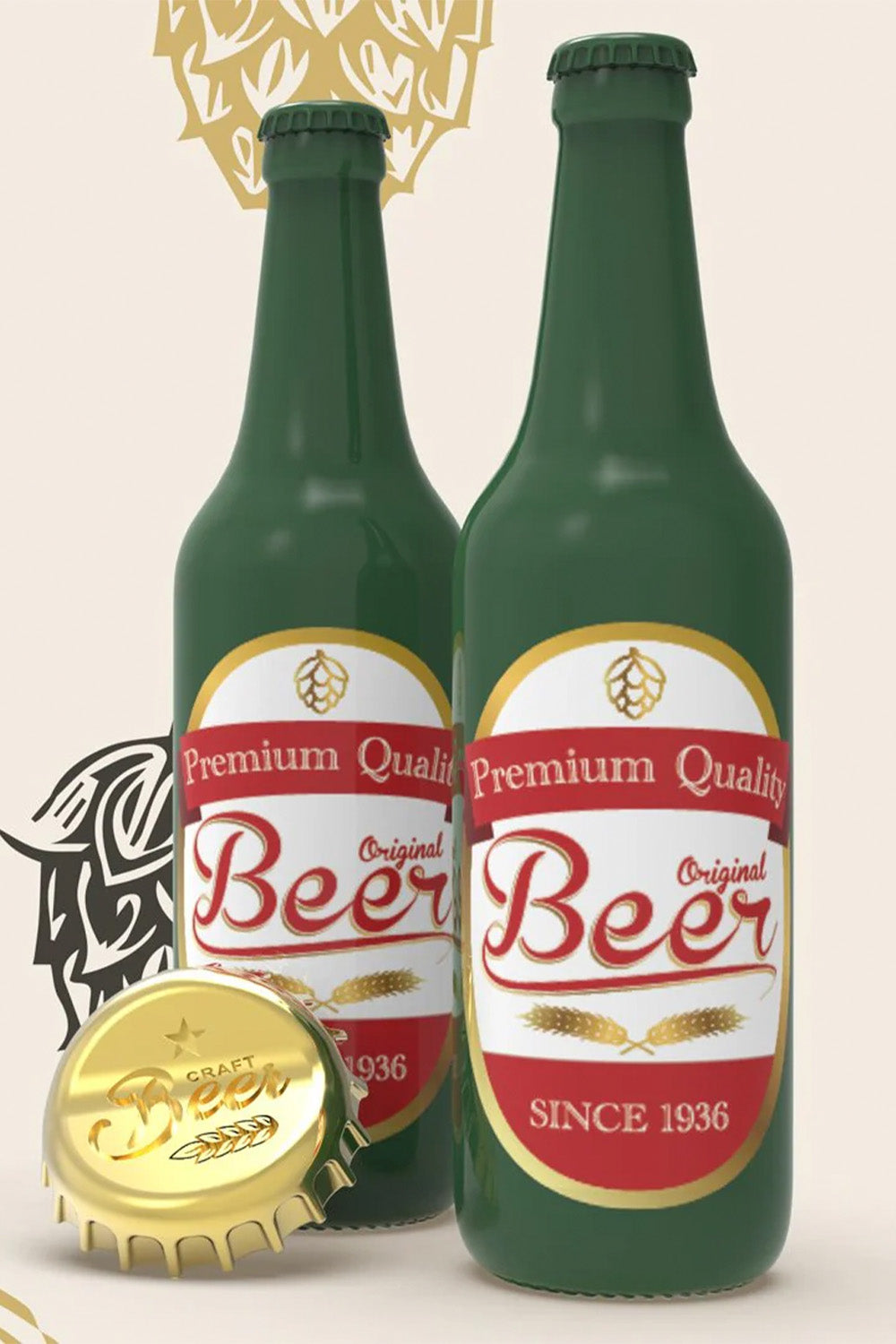 Bira Anahtarlık Yeşil - 6