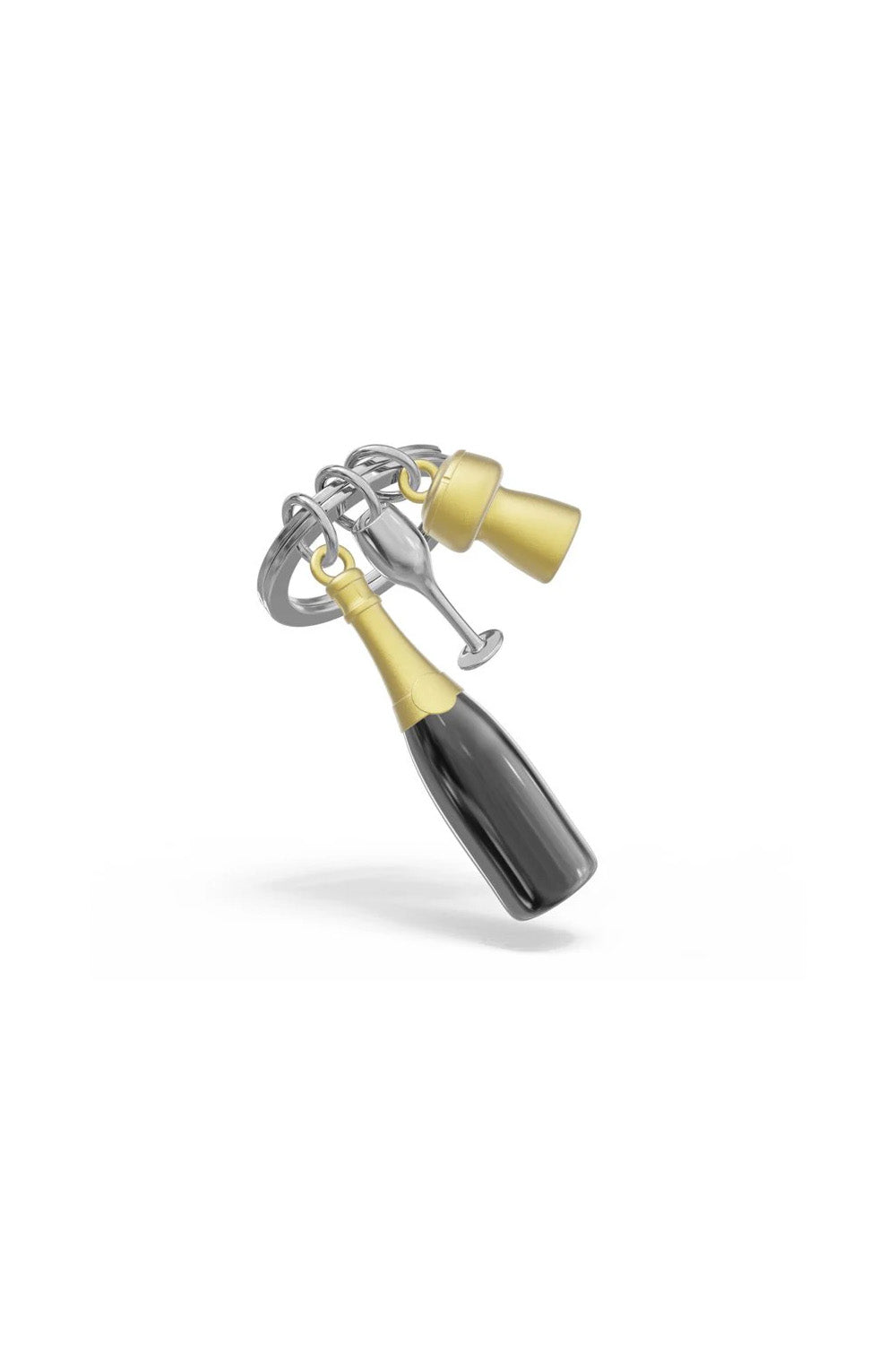 şampanya Kadeh Anahtarlık Siyah - 0