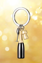 şampanya Kadeh Anahtarlık Siyah - 5