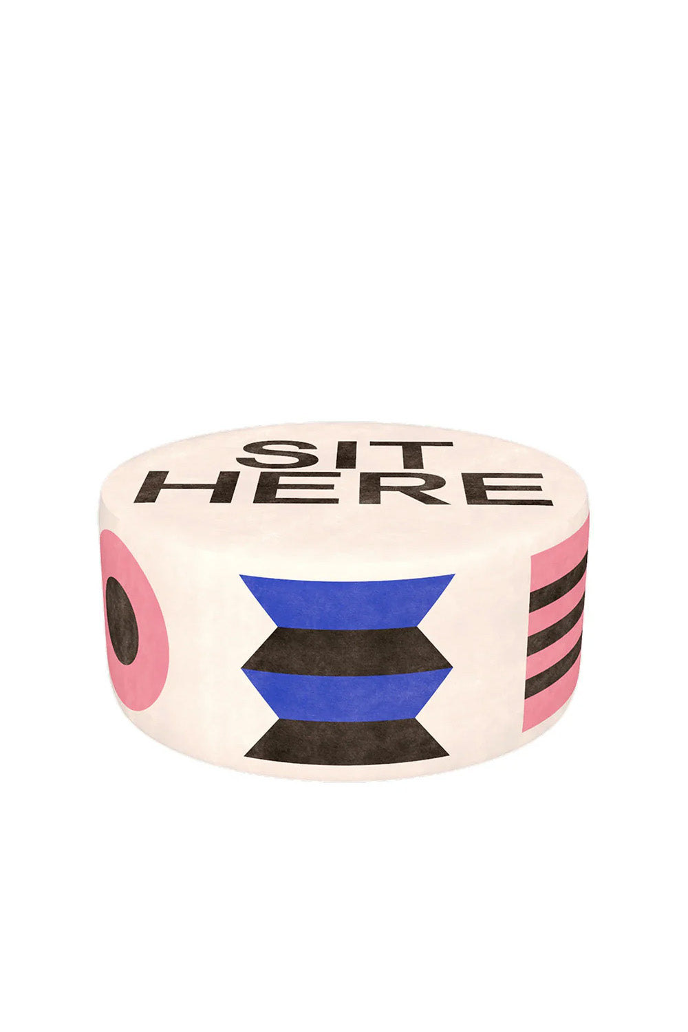 Oggian Sit Here Beyaz Puf 80cm - 0