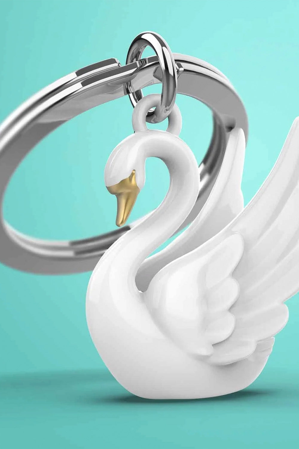 Kuğu Anahtarlık Beyaz - 6