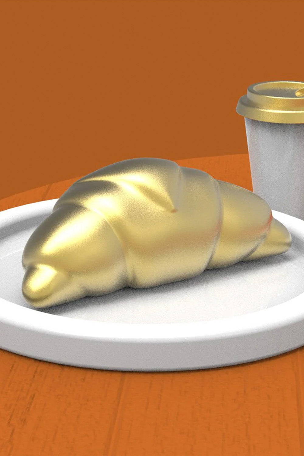 Kruvasan & Kahve Fincanı Anahtarlık - 4