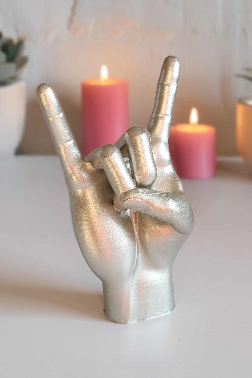 Rock El Figürü | Gümüş - 1