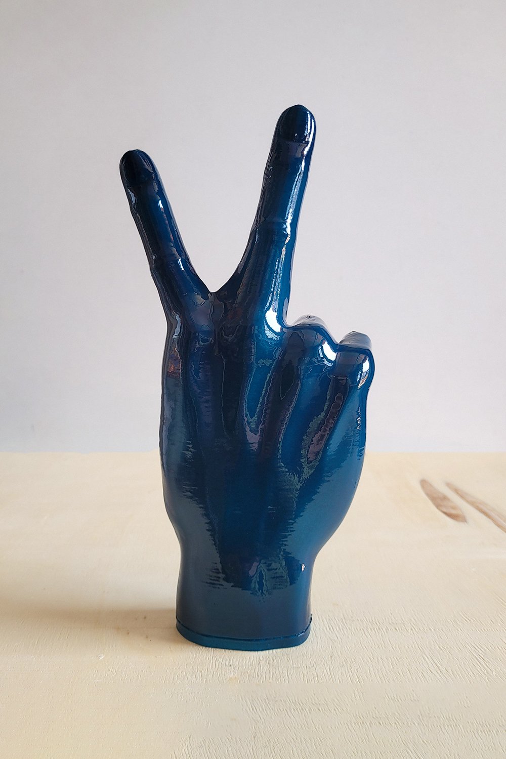 Barış El İşareti | Okyanus Mavi - 6