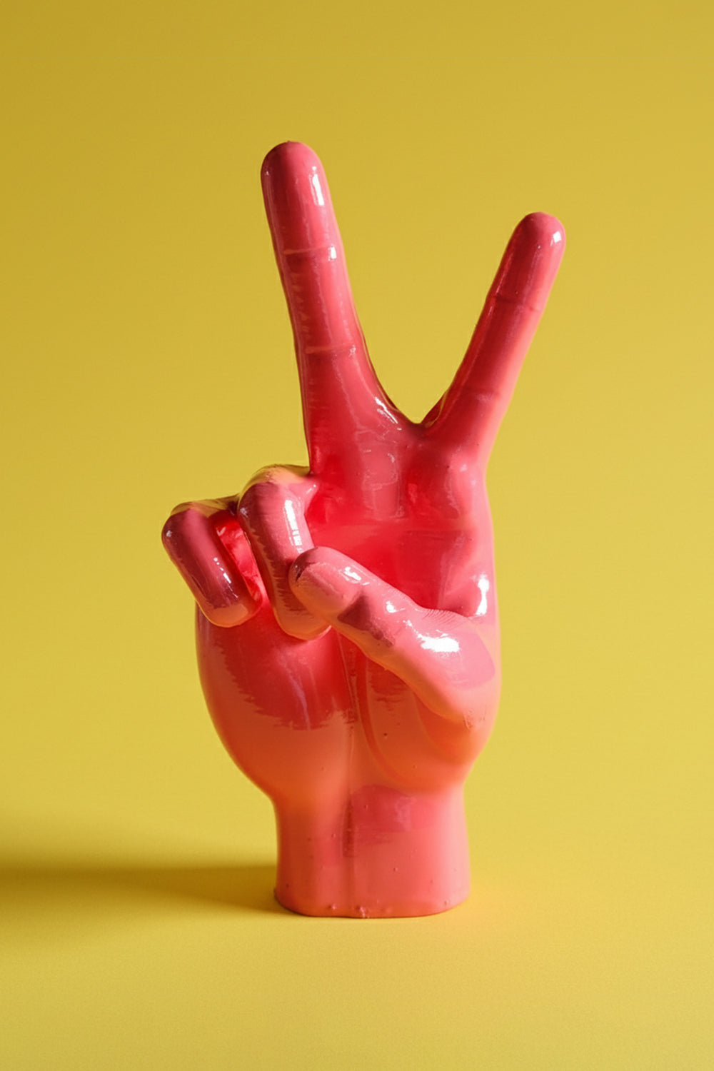 Barış El İşareti | Pembe - 0