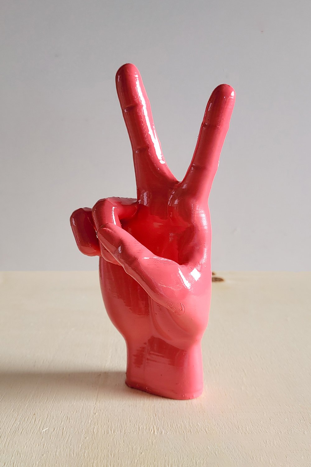 Barış El İşareti | Pembe - 5