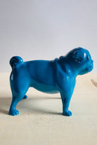 Pug Köpek Figürü | Koyu Turkuaz - 4