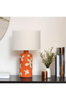 Flora Seramik Masa Lambası – Sanatsal Dokulu El Yapımı Tasarım - 1