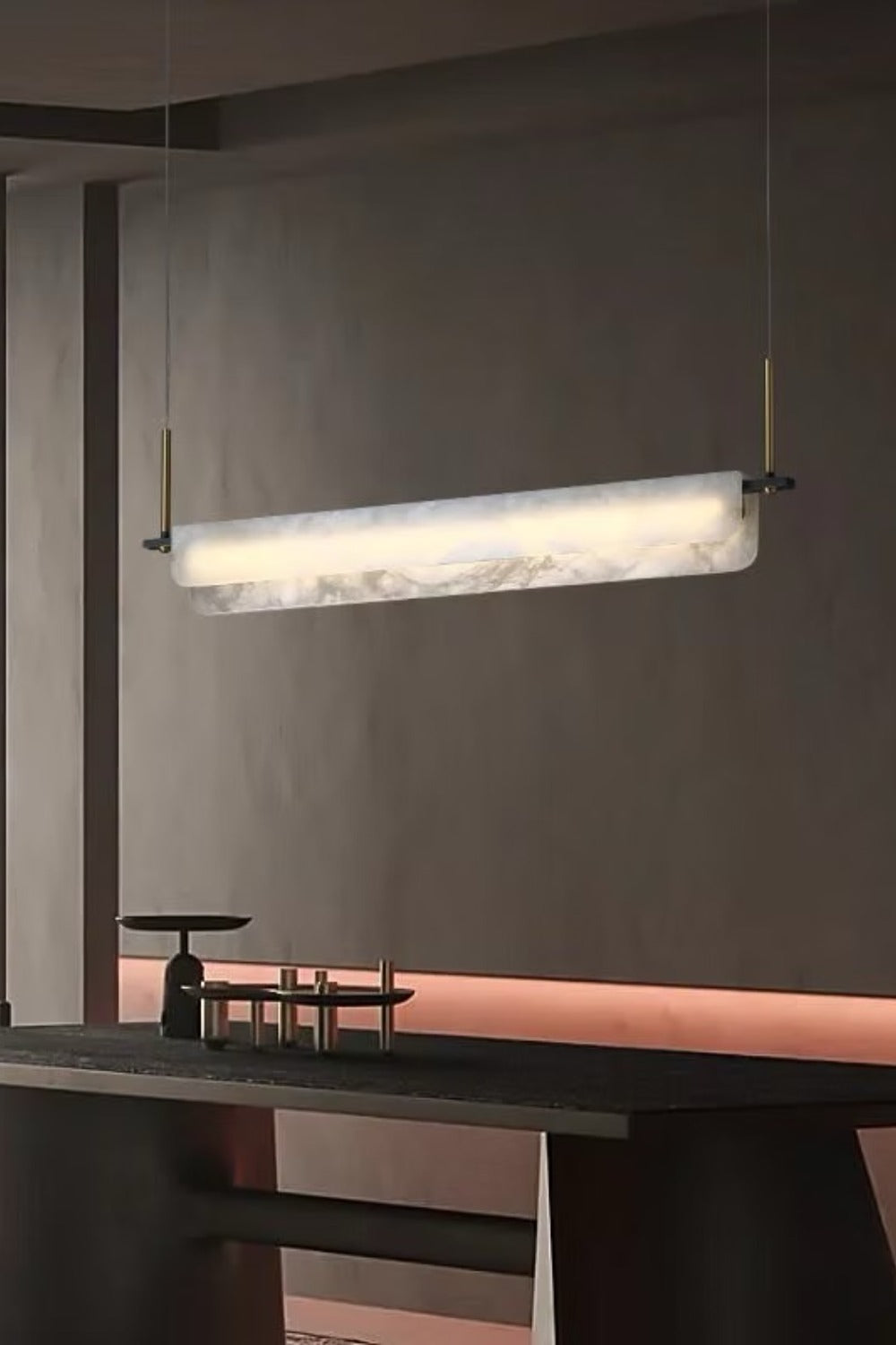 Aura Led Mermer Sarkıt Avize - 4