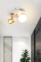 Led Spotlu Camlı Plafonyer Avize - 1