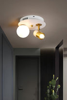 Led Spotlu Camlı Plafonyer Avize - 4