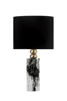 Modern Tasarım Siyah/ Beyaz  Mermer Abajur – Siyah Başlık - 0