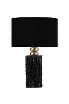 Modern Tasarım Siyah Mermer Abajur – Siyah Başlık - 0