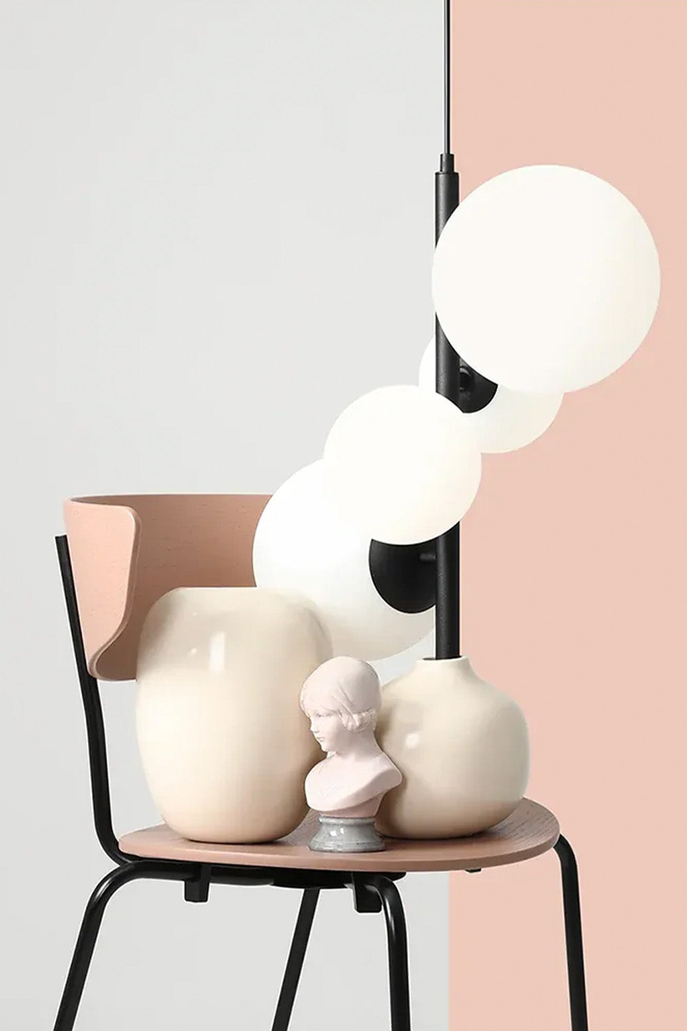 Floral Sarkıt - Siyah - 3