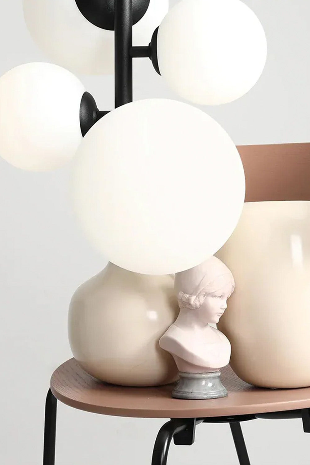 Floral Sarkıt - Siyah - 4