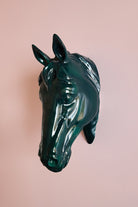 At Kafası Duvar Figürü | Oxford Yeşil - 0