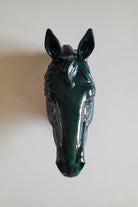 At Kafası Duvar Figürü | Oxford Yeşil - 1