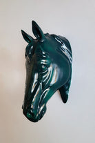 At Kafası Duvar Figürü | Oxford Yeşil - 3