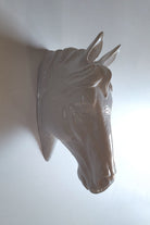 At Kafası Duvar Figürü | Beyaz - 3