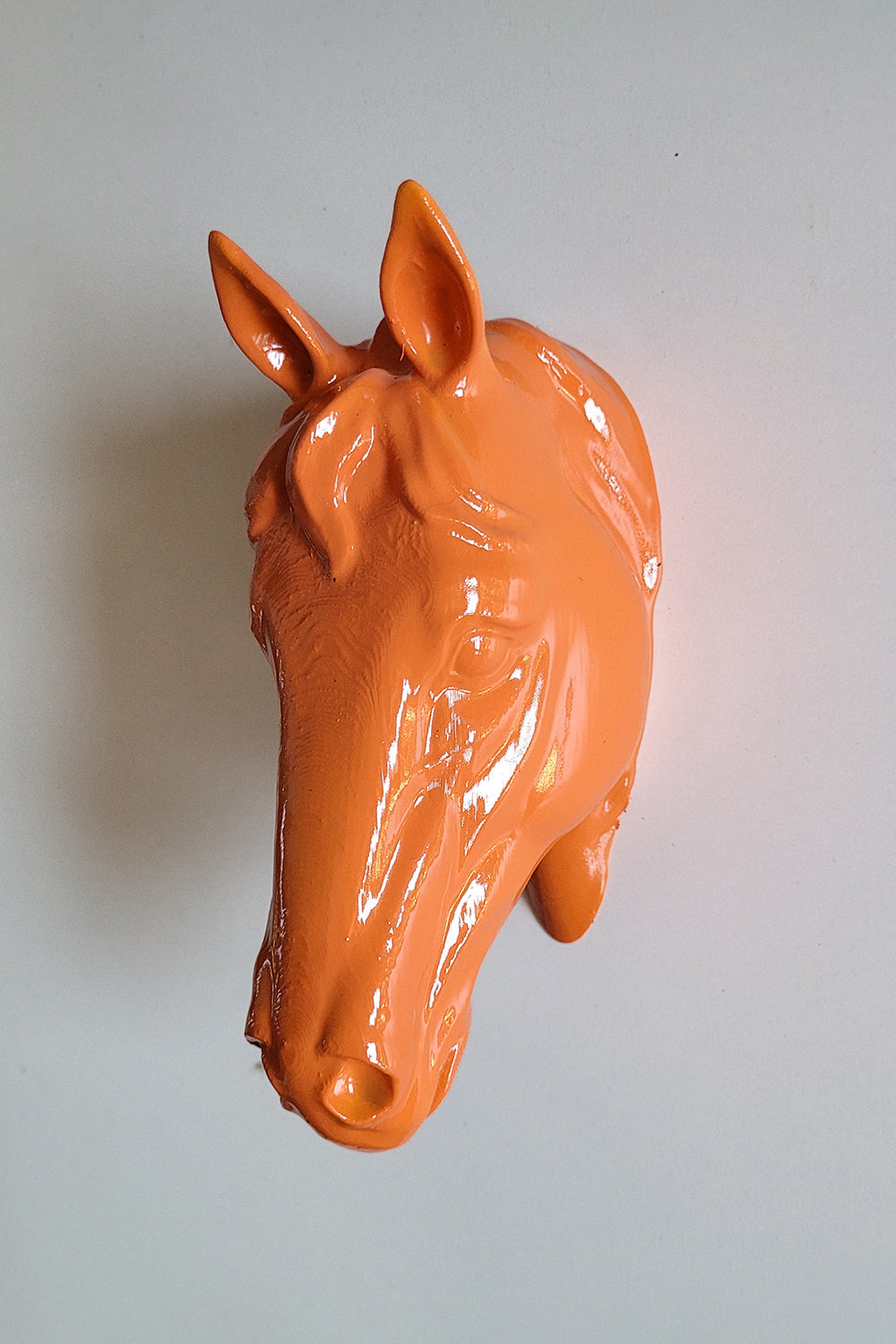 At Kafası Duvar Figürü | Turuncu - 1