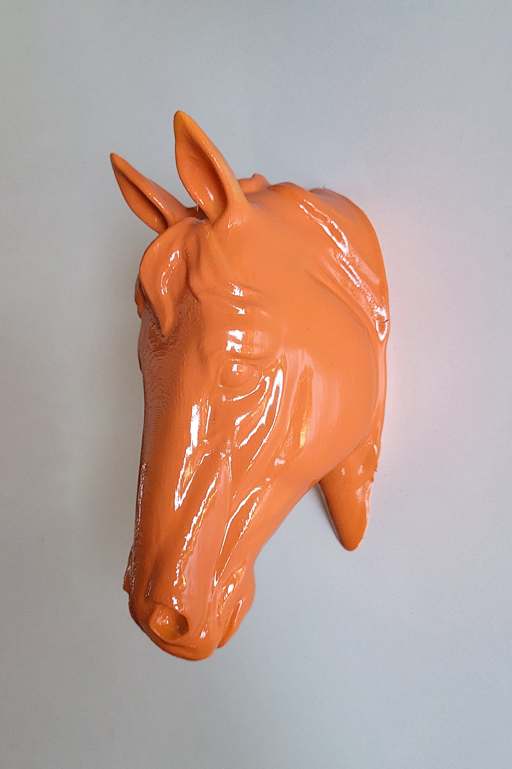 At Kafası Duvar Figürü | Turuncu - 2