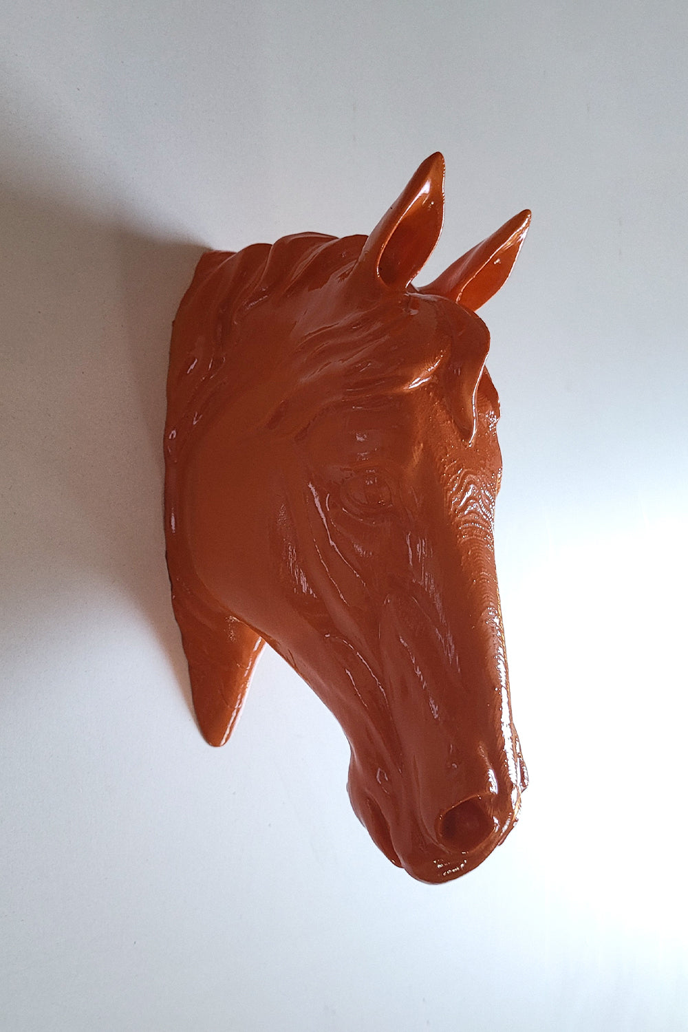 At Kafası Duvar Figürü | Turuncu - 3