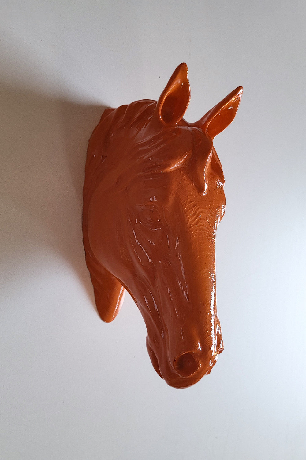 At Kafası Duvar Figürü | Turuncu - 4