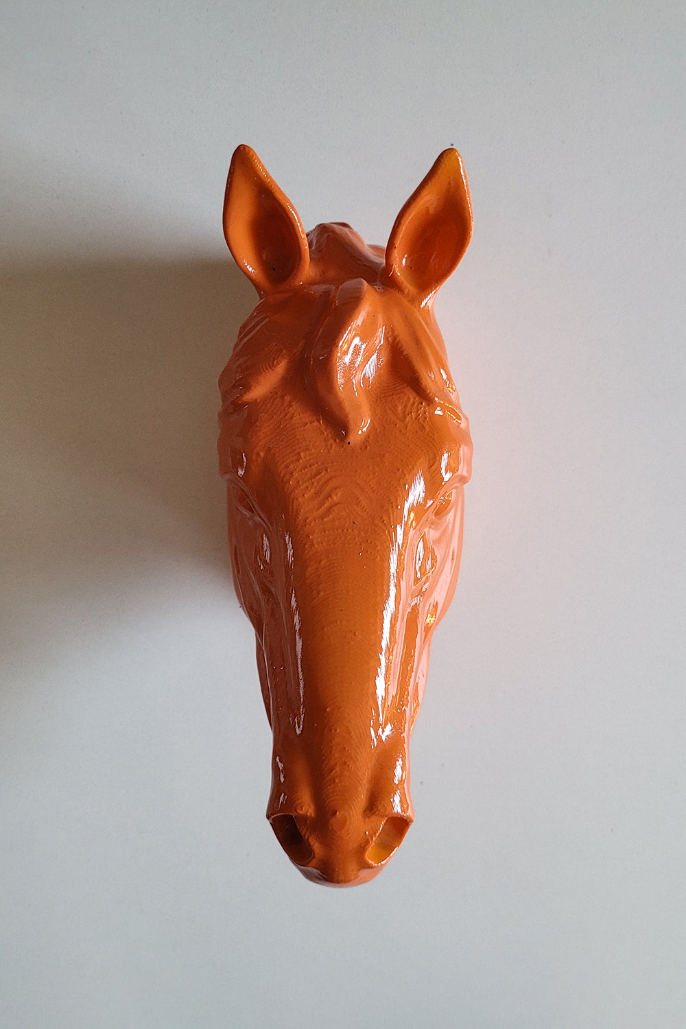 At Kafası Duvar Figürü | Turuncu - 5