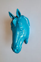 At Kafası Duvar Figürü | Turkuaz - 2