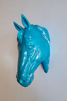 At Kafası Duvar Figürü | Turkuaz - 5