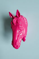 At Kafası Duvar Figürü | Macenta - 0