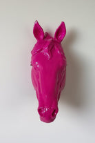 At Kafası Duvar Figürü | Macenta - 1