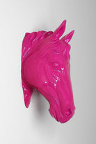 At Kafası Duvar Figürü | Macenta - 2