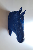 At Kafası Duvar Figürü | Mavi - 4