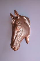 At Kafası Duvar Figürü | Rose Gold - 0