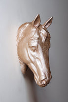 At Kafası Duvar Figürü | Rose Gold - 2