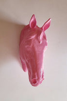 At Kafası Duvar Figürü | Pastel Pembe - 4