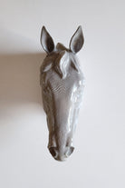 At Kafası Duvar Figürü | Gri - 1