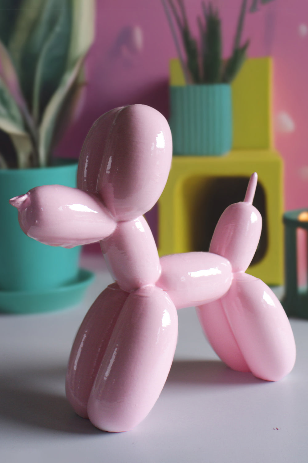 Balon Köpek Figürü | Pastel Pembe - 1