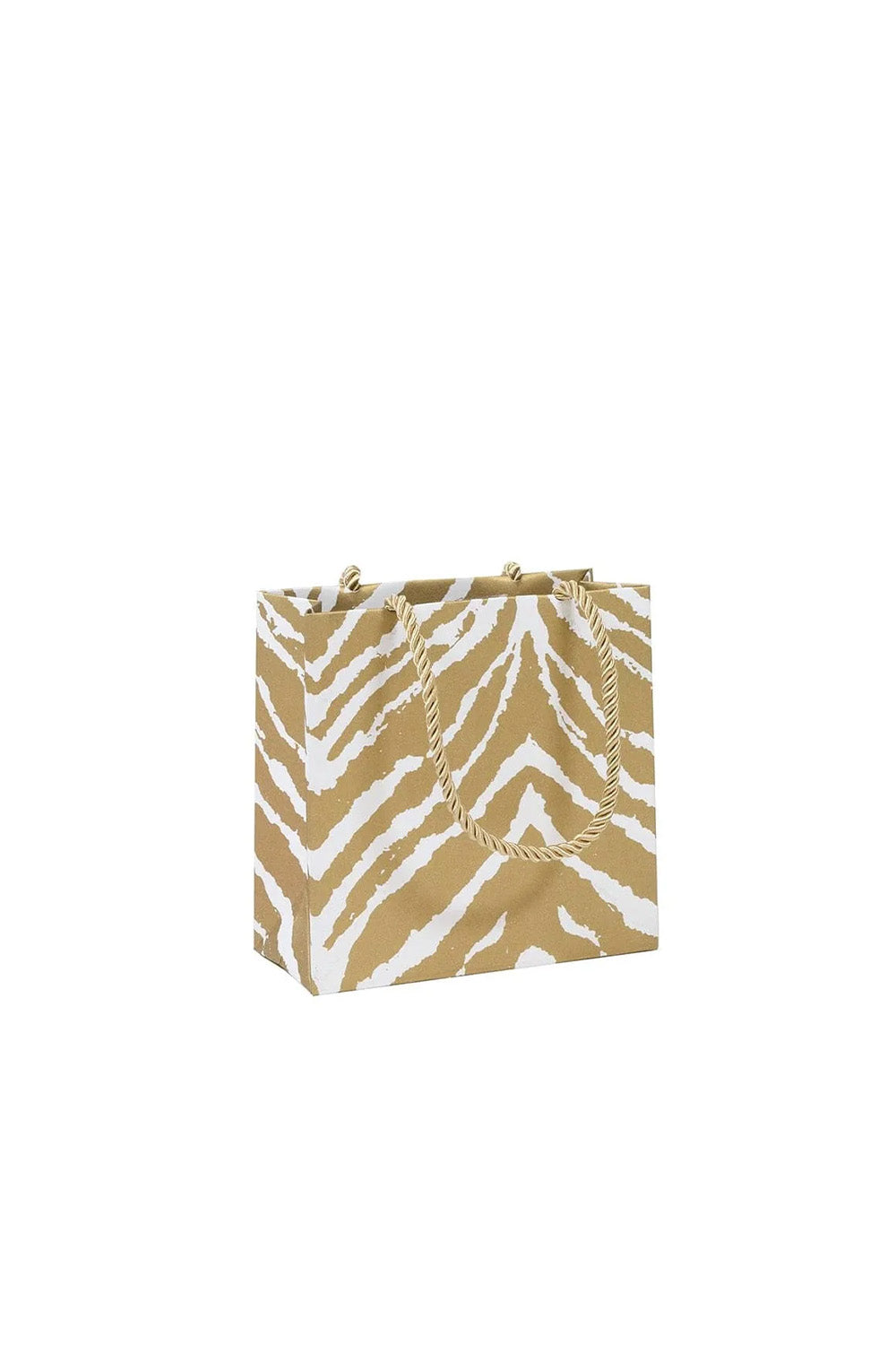 Go Wild Gold & White Small Square Gift Bag  1 Each - 0