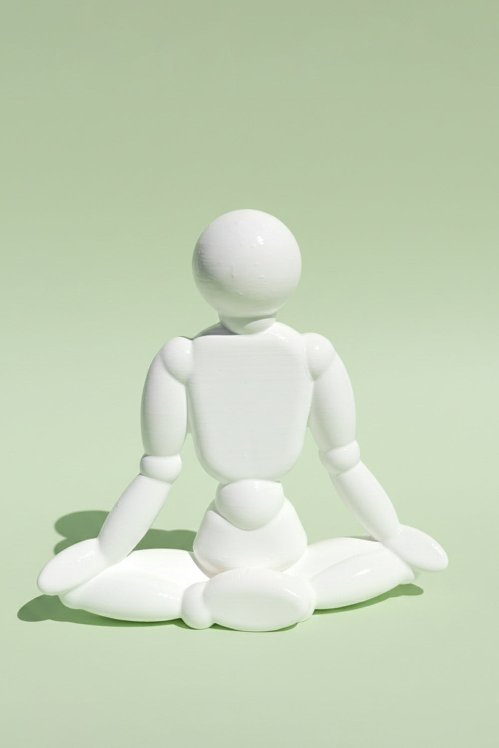 Yoga Lotus Pozu Model | Beyaz - 0