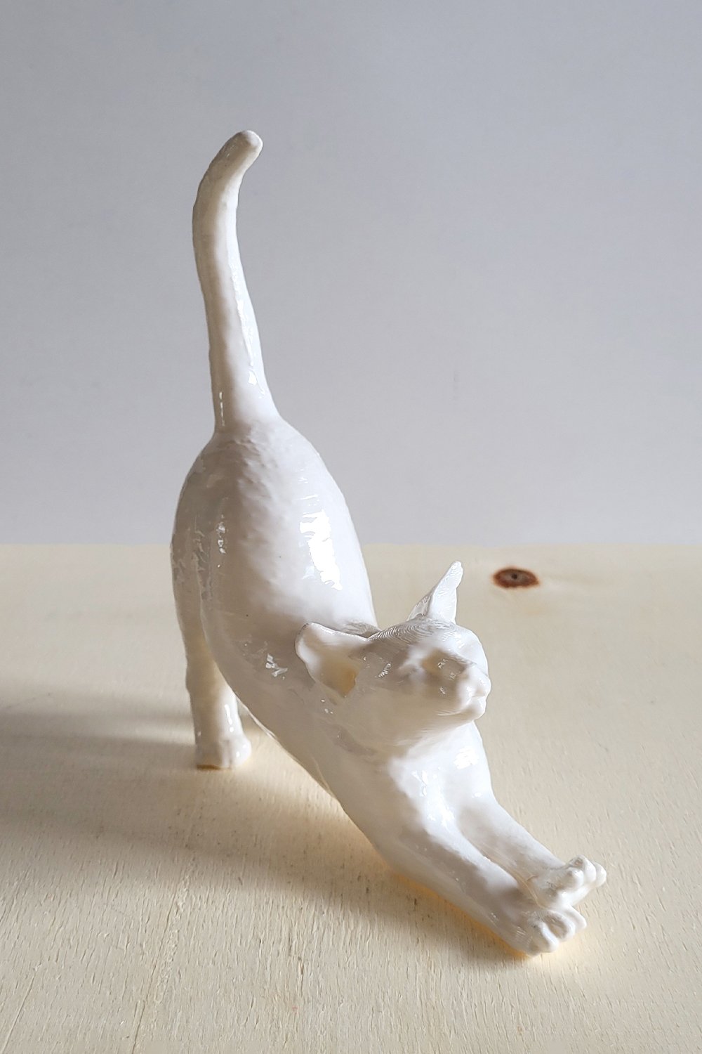 Esneyen Kedi Yüzük Düzenleyici | Beyaz - 3