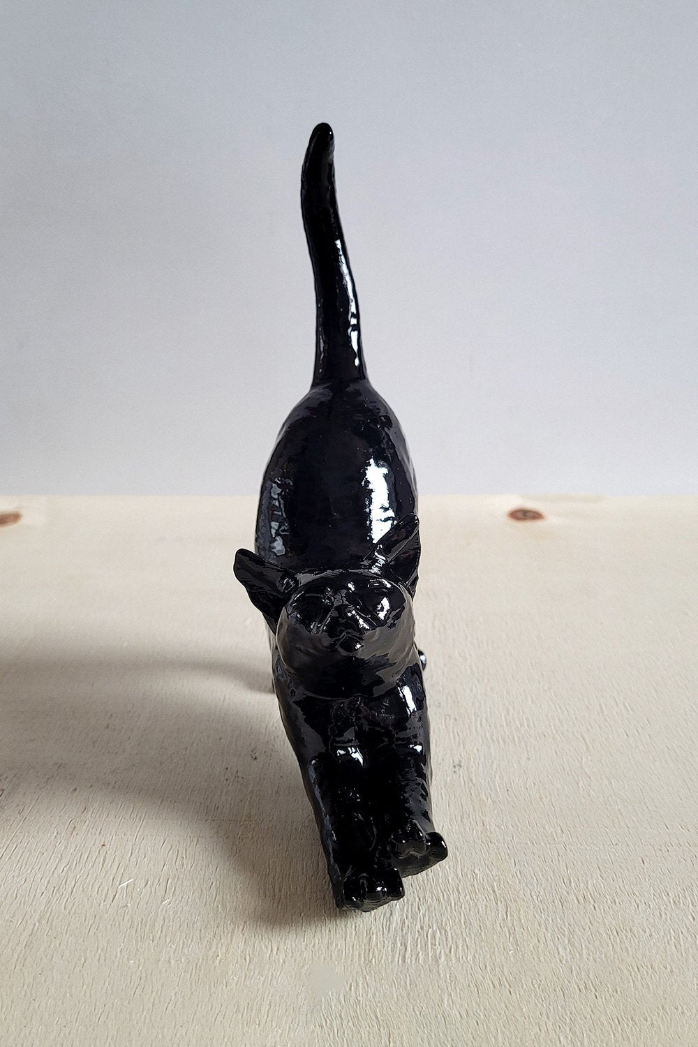 Esneyen Kedi Yüzük Düzenleyici | Siyah - 3