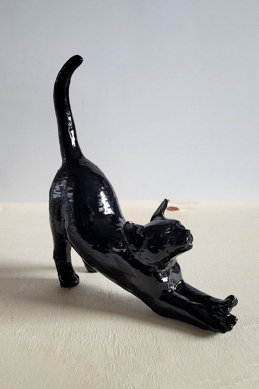 Esneyen Kedi Yüzük Düzenleyici | Siyah - 5