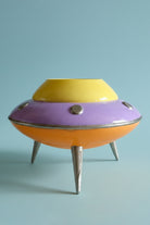 Retro Mini Ufo Saksı | Pastel Mor - 0