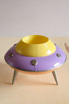 Retro Mini Ufo Saksı | Pastel Mor - 5