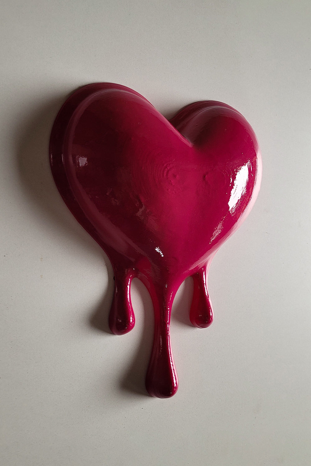 Eriyen Kalp Duvar Dekoru | Fuşya - 4