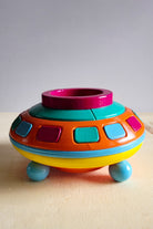 Ufo Saksı - Renkli Retro Tasarım - 3